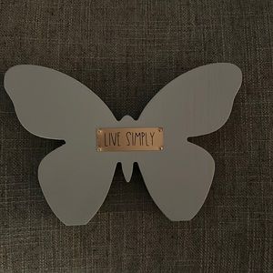 Butterfly wood plaque